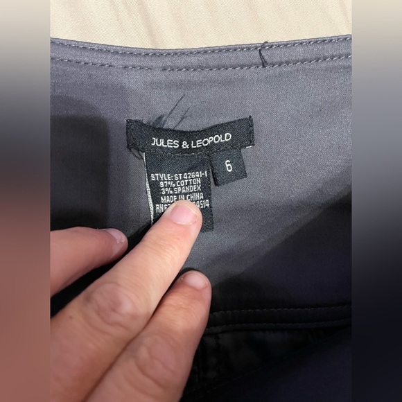 Jules & Leopold size 6 steele gray skirt - Picture 6 of 7